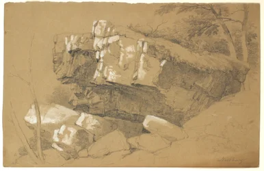 Studie von Felsen, Newburgh, New York, 1849